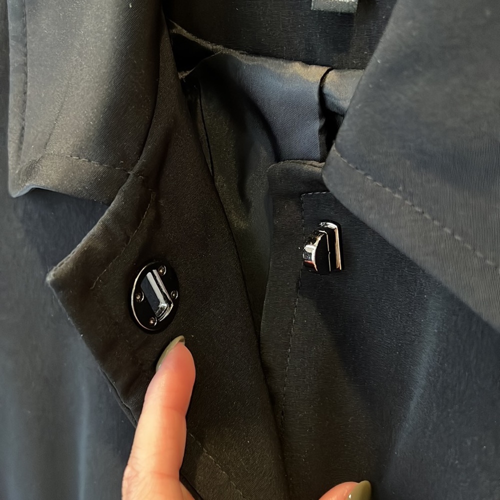 ANNE KLEIN Black Dress Coat - Picture 4 of 6